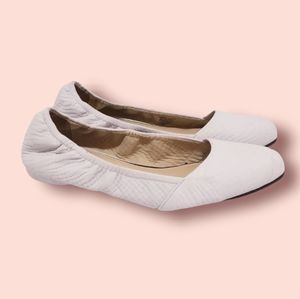 H by Halston Snake Embossed Leather Slip-On Flat